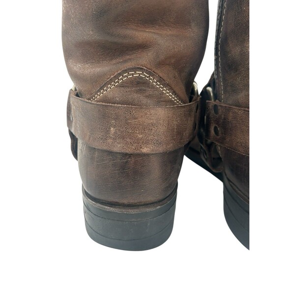 Frye 87400 Men’s 10.5 Brown Leather Harness Motorcycle Riding Engineer Boots - Picture 9 of 16